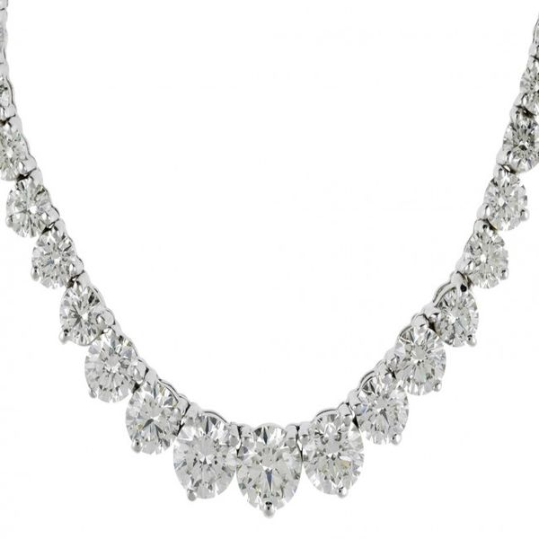 Riviere Diamonds Necklace 12 carats 43cm Jackie 32810127041