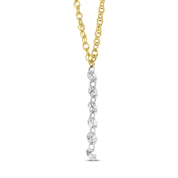 14K Yellow Gold Dashing Diamond Cable Chain Necklace David Mann, Jeweler Geneseo, NY