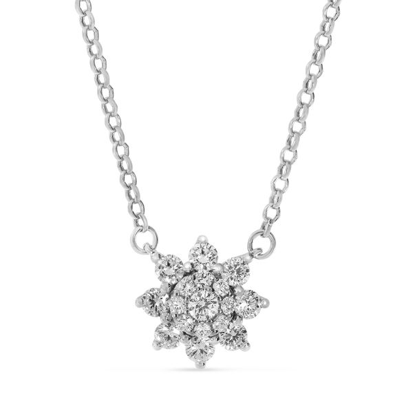 Tiny Diamond Starburst Necklace by Suzanne Kalan - NEWTWIST