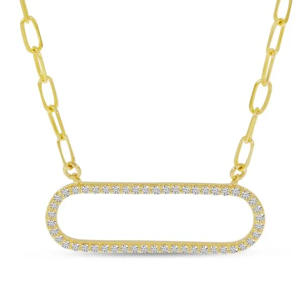 14Kt Yellow Gold 18 Open Paperclip Chain Necklace