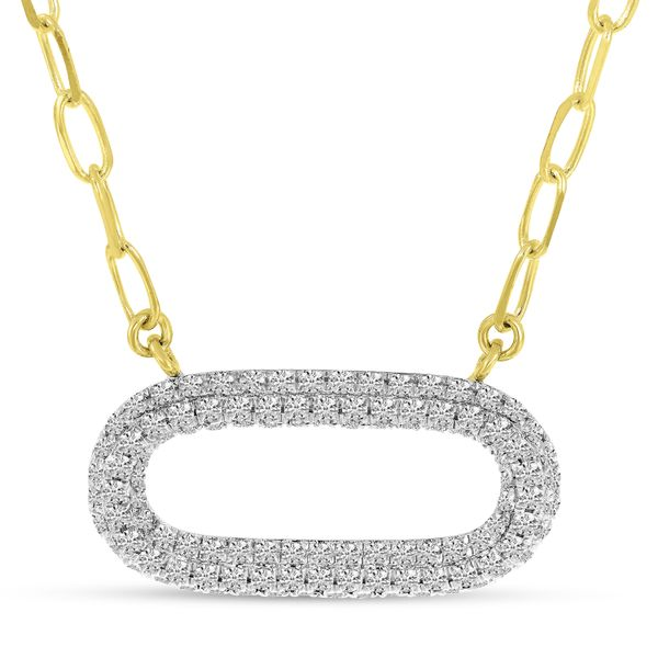 Diamond Paperclip Necklace .70 ct — Salvatore & Co.