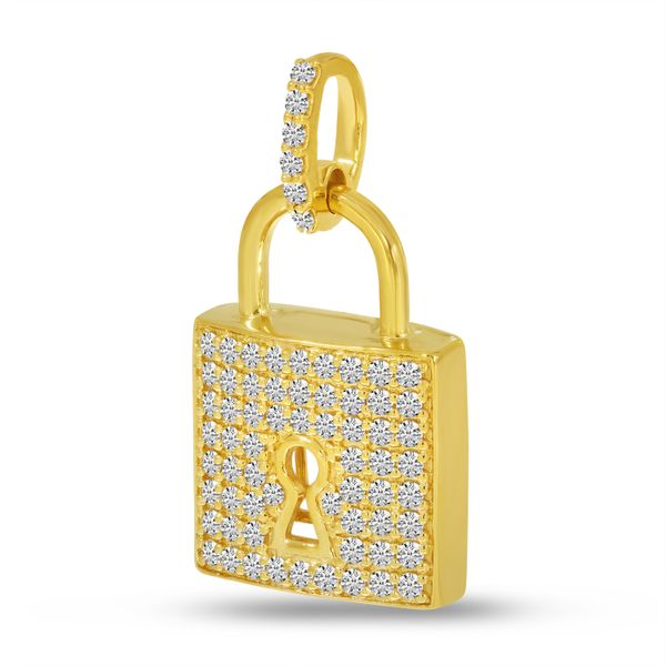 gold diamond padlock