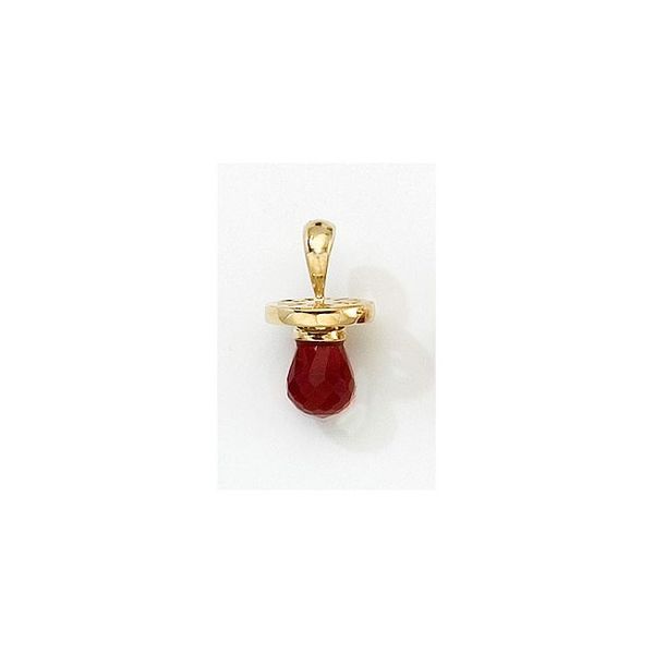 10K Yellow Gold Synthetic Ruby Hushabye Pendant Priddy Jewelers Elizabethtown, KY