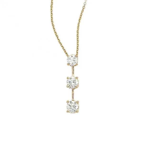 3 diamond drop pendant Clearance