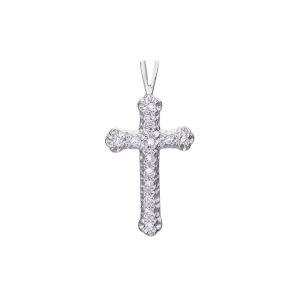 Large Diamond CROSS Pendant Necklace, 14K Solid White Gold Religious  Jewelry Charm and Chain - Etsy