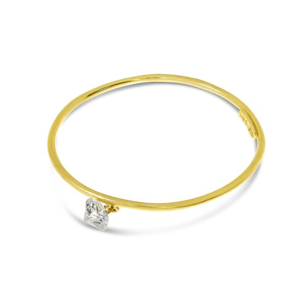 14K Yellow Gold Dashing Diamond Pierced Diamond Wire Ring Image 2 Glatz Jewelry Aliquippa, PA