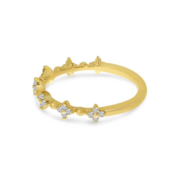 14K Yellow Gold Diamond Stackable Ring Image 2 Glatz Jewelry Aliquippa, PA