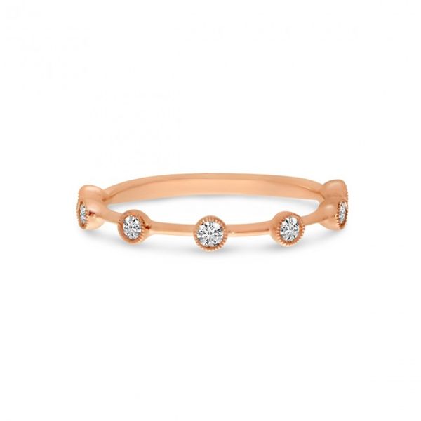14K Rose Gold Diamond Stackable Ring Windham Jewelers Windham, ME