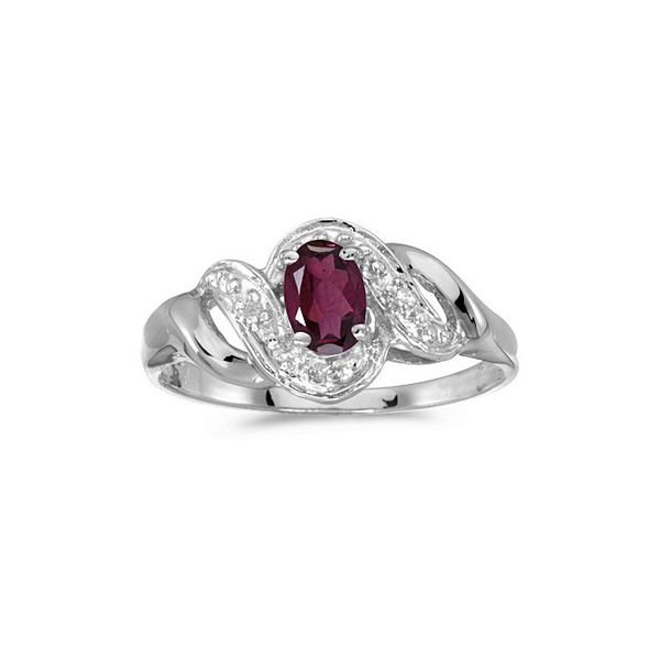 Radiant Cut Garnet Engagement Ring, White Gold Rhodolite Garnet and Diamond  Halo Ring, January Gemstone Birthstone Gift FREE Sizing