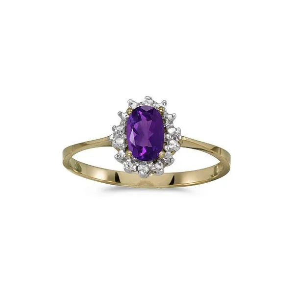 10k amethyst store ring