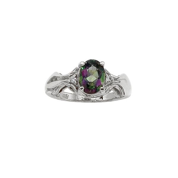 1ct Mystic Topaz 925 Solid Sterling Silver Engagement Ring Size 7, 8 - Etsy