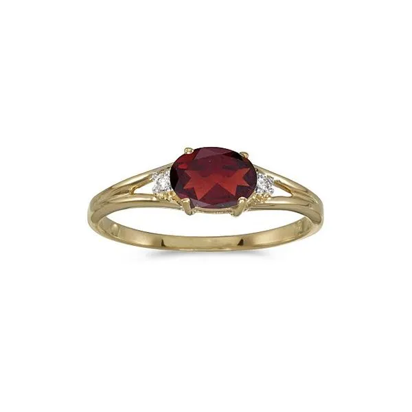 Garnet ring 14k deals yellow gold