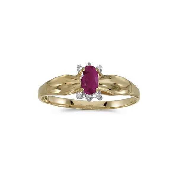 0.01ct Diamond Open Heart Contemporary Ring in 10K Gold