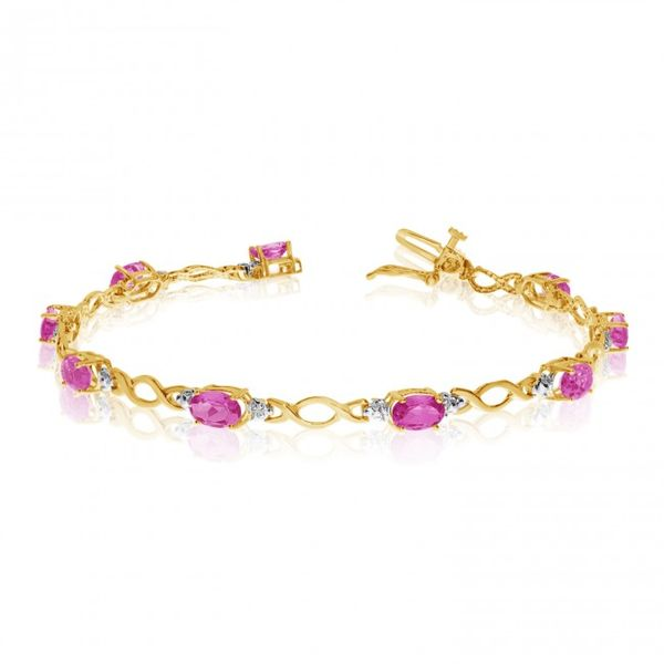 Serena Pink Sapphire Tennis Bracelet
