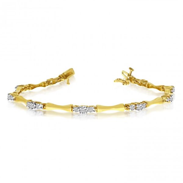 14K Yellow Gold Diamond Bracelet Glatz Jewelry Aliquippa, PA
