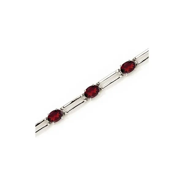 Garnet bracelet clearance white gold