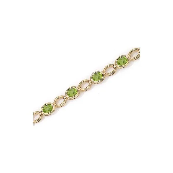 White gold hot sale peridot bracelet