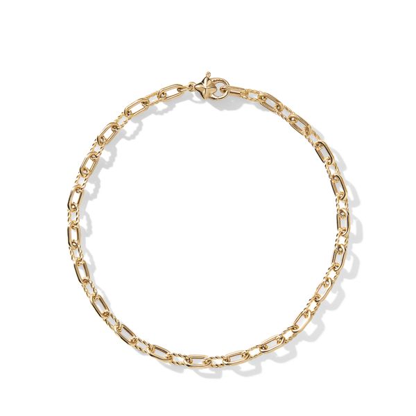 DY Madison® Chain Bracelet in 18K Yellow Gold, 3mm Image 2 Orloff Jewelers Fresno, CA