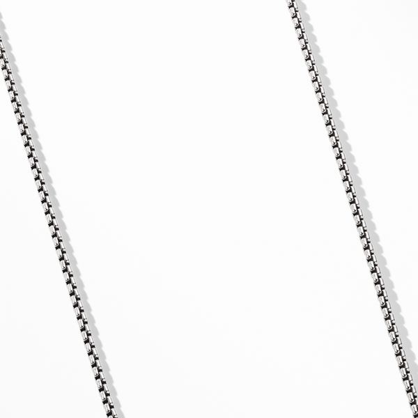 Box Chain Necklace in Sterling Silver, 2.7mm Image 2 Orloff Jewelers Fresno, CA