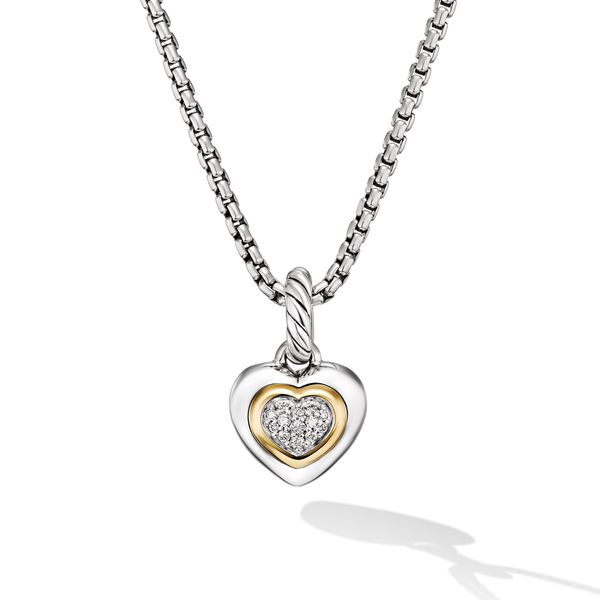 Box Chain Necklace in Sterling Silver with 14K Yellow Gold Accent, 1.7mm Orloff Jewelers Fresno, CA