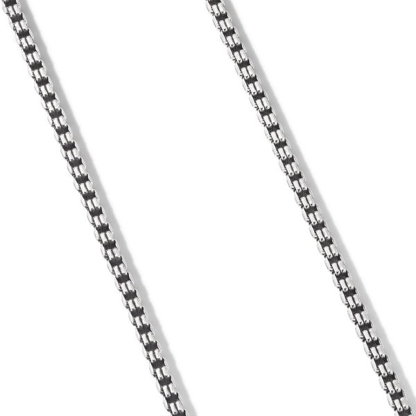 Double Box Chain Necklace in Sterling Silver, 2.6mm Image 2 Orloff Jewelers Fresno, CA
