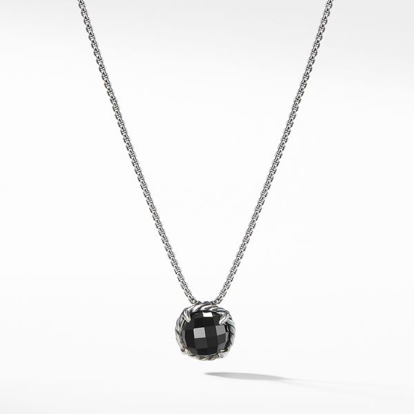 Petite Chatelaine® Necklace in Sterling Silver with Black Onyx, 10mm Orloff Jewelers Fresno, CA