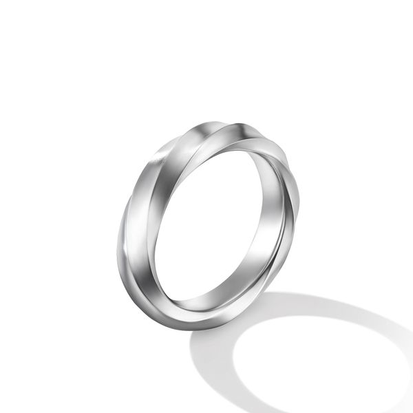 Cable Edge® Band Ring in Sterling Silver, 6mm Image 2 Orloff Jewelers Fresno, CA