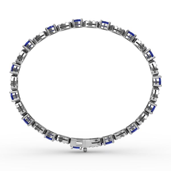 Interchanging Sapphire and Diamond Bracelet  Image 3 John Herold Jewelers Randolph, NJ