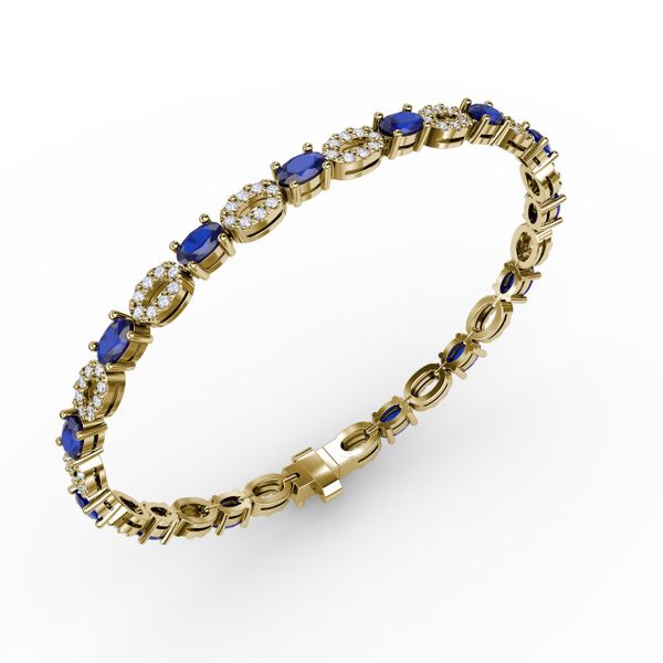 Interchanging Sapphire and Diamond Bracelet  Image 2 Milano Jewelers Pembroke Pines, FL