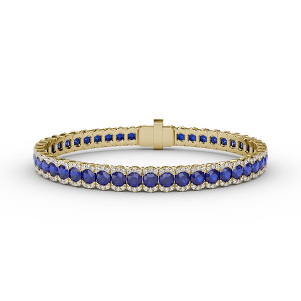 Brilliant in Blue Sapphire and Diamond Bracelet Selman's Jewelers-Gemologist McComb, MS