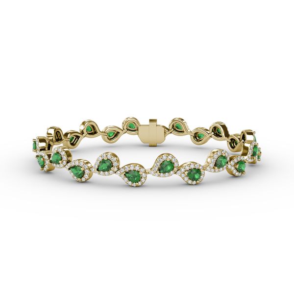 Decorated Emerald and Diamond Bracelet  LeeBrant Jewelry & Watch Co Sandy Springs, GA