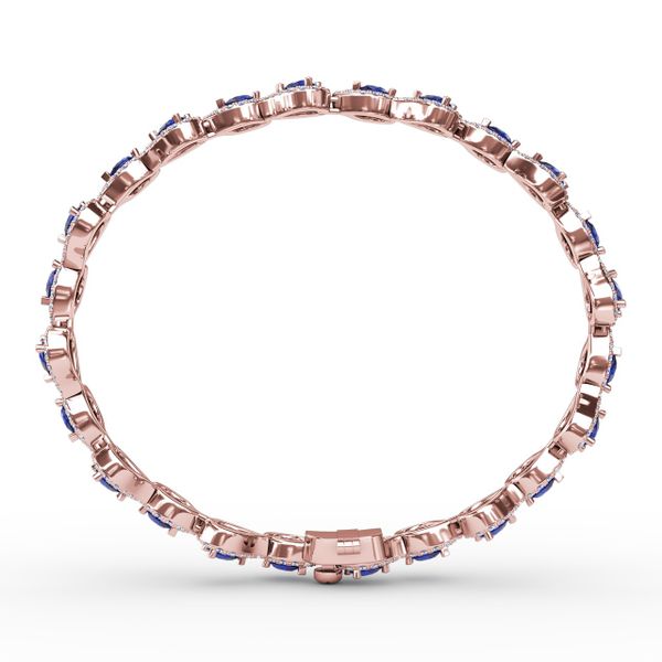 Decorated Sapphire and Diamond Bracelet  Image 3 J. Thomas Jewelers Rochester Hills, MI