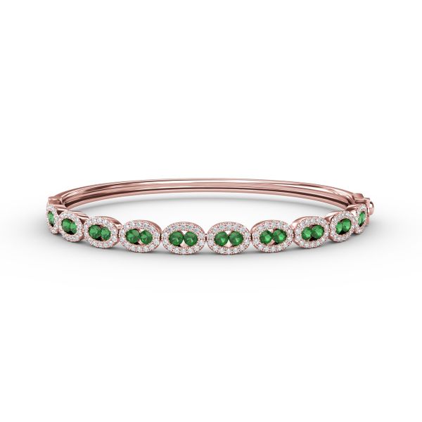 Whimsical Emerald & Diamond Bangle Milano Jewelers Pembroke Pines, FL