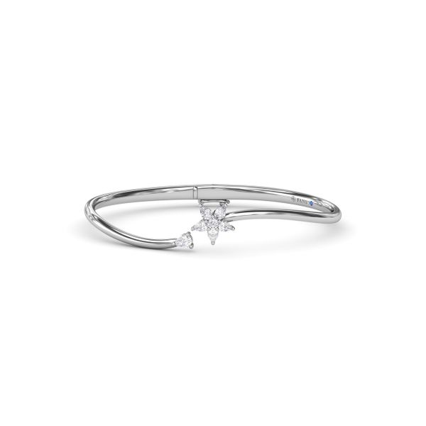 Fana Catalina Diamond Star Bangle BB4970-14kt-White, Falls Jewelers
