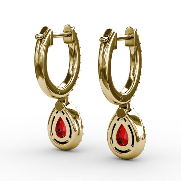 Petite Teardrop Hoop Earrings Image 3 Bell Jewelers Murfreesboro, TN