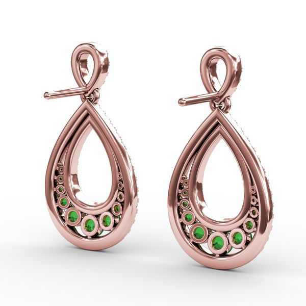 Bedazzled Drop Earrings  Image 3 Milano Jewelers Pembroke Pines, FL