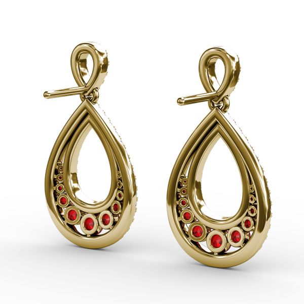 Bedazzled Drop Earrings  Image 3 Cornell's Jewelers Rochester, NY