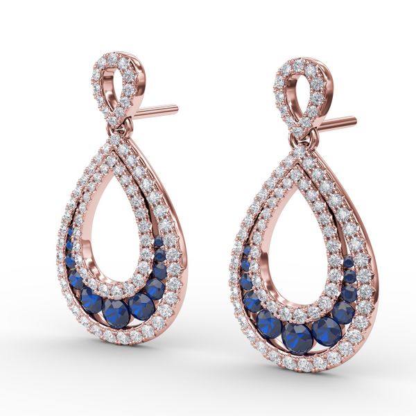Bedazzled Drop Earrings  Image 2 Falls Jewelers Concord, NC