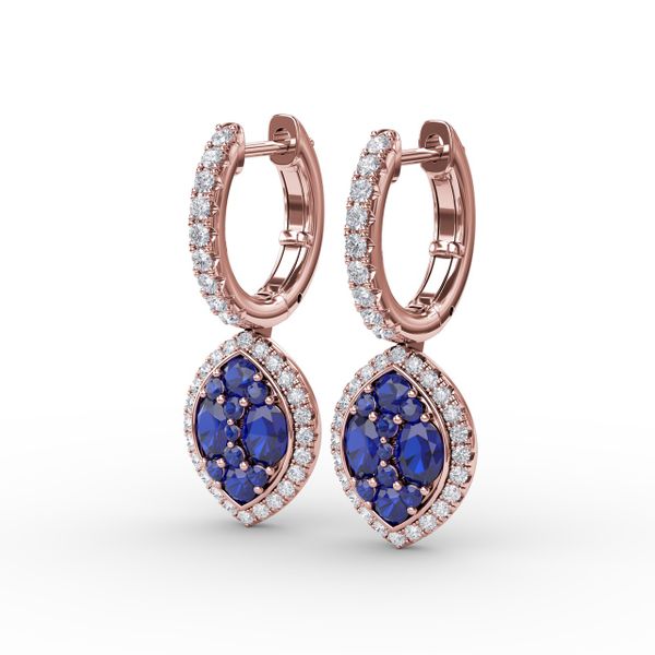 Marquise Shaped Dangle Earrings  Image 2 Conti Jewelers Endwell, NY