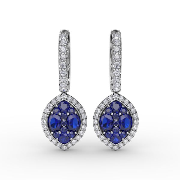 Marquise Shaped Dangle Earrings  Conti Jewelers Endwell, NY