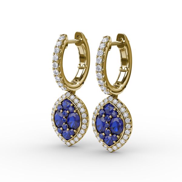 Marquise Shaped Dangle Earrings  Image 2 D. Geller & Son Jewelers Atlanta, GA