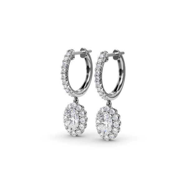 Dazzling Diamond Drop Earrings Image 2 Parris Jewelers Hattiesburg, MS