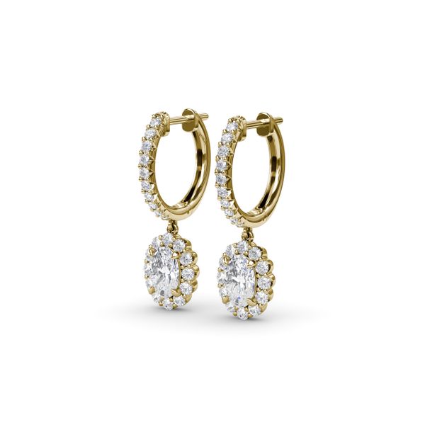 Dazzling Diamond Drop Earrings Image 2 J. Thomas Jewelers Rochester Hills, MI