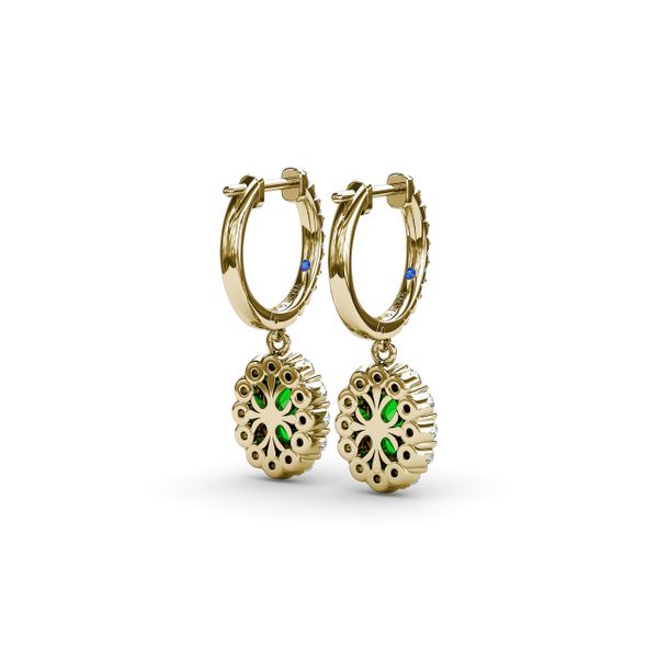 Dazzling Emerald and Diamond Drop Earrings Image 3 LeeBrant Jewelry & Watch Co Sandy Springs, GA