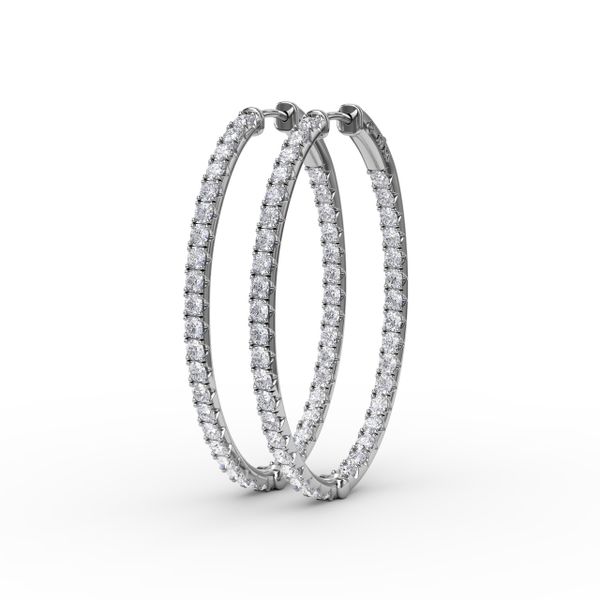 3.6ct Diamond Hoop Earrings LeeBrant Jewelry & Watch Co Sandy Springs, GA