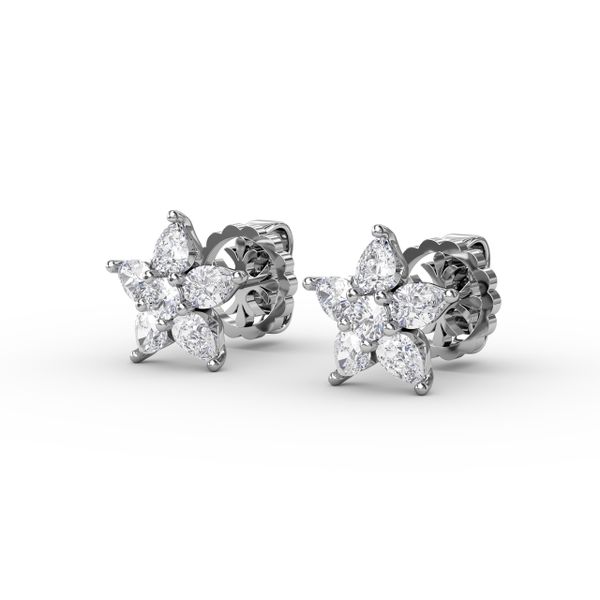 Shine Bright Diamond Star Stud Earrings  Image 2 Parris Jewelers Hattiesburg, MS
