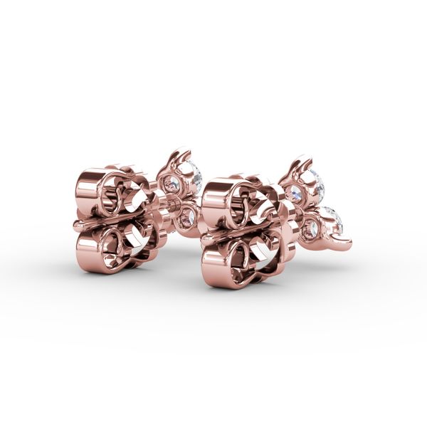 Diamond Cluster Triangle Stud Earrings  Image 3 Graham Jewelers Wayzata, MN