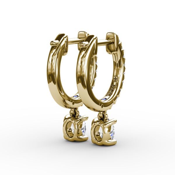 Oval Diamond Drop Earrings  Image 3 Graham Jewelers Wayzata, MN