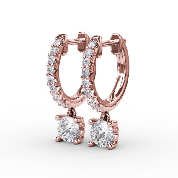 Single Diamond Drop Earrings Parris Jewelers Hattiesburg, MS