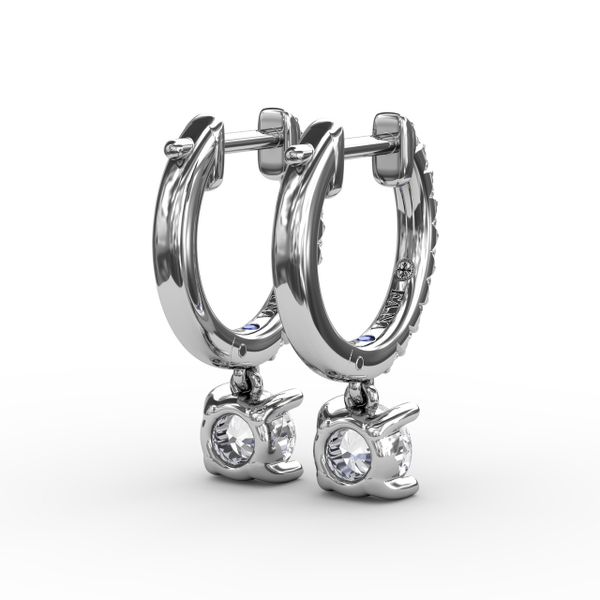 Single Diamond Drop Earrings Image 3 Graham Jewelers Wayzata, MN
